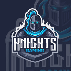 Esports knight logo for your business team