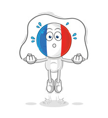 Wall Mural - france jump rope exercise. character vector