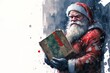 Illustration of Working Class Santa Claus