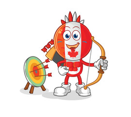 Poster - canada native american tribe. cartoon mascot vector