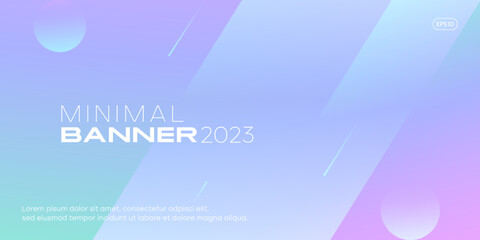 Wall Mural - abstract blue background with lines. dynamic banner design template with gradient composition. vecto