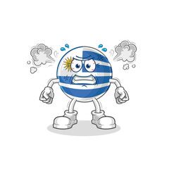 Poster - uruguay very angry mascot. cartoon vector