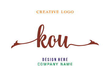 Wall Mural - KOU lettering, perfect for company logos, offices, campuses, schools, religious education