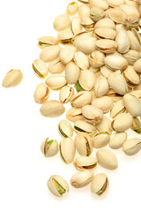 Poster - Pistachios on a white background