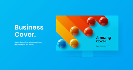 Wall Mural - Bright site screen design vector layout. Vivid monitor mockup web project concept.