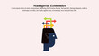 Visual illustration concept of managerial economics.