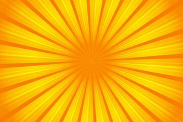 Wall Mural - Sunburst yellow pattern rays summer background. Vector illustration