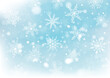 © royyimzy - Christmas and New Years with Snowflakes and Blur bokeh of light on background. Vector illustration