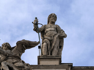 Poster - saint peter basilica rome view of statue detail