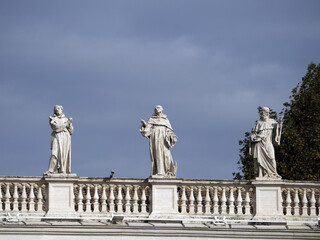 Wall Mural - saint peter basilica rome view of statue detail