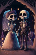 Skeletons  On Wedding Day