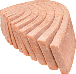Wall Mural - canned tuna fish fillet isolated