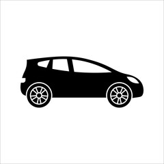 Wall Mural - Car line icon. Simple outline style sign symbol. Auto, view, sport, race, transport concept. automobile vector illustration on white background