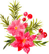 © mariyana_117 - Watercolor christmas poinsettia