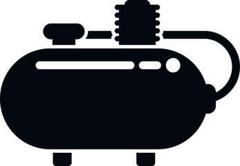 Poster - Compressor motor icon simple vector. Air machine. Electric compression