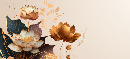 Wall Mural - spring floral in watercolor. branches, leaf, decoration isolated on white background. beautiful prin