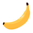 © Juan Sebastián - Banana vector illustration. Yellow fresh banana. Potassium. Fruit for energy. Breakfast meal. Morning fruit. Diet healthy banana. Colorful fruit.