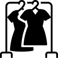 cloth rack solid icon