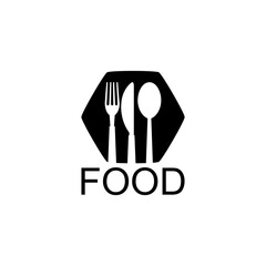 Poster - Food logo icon isolated on white background