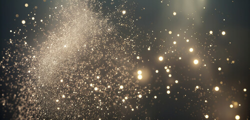 Wall Mural - bokeh background from particle and lights. light effect, stars. backdrop with copy space, graphic el