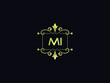 Classic Mi Luxury Logo, Minimalist mi Logo Letter Vector Icon Design