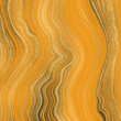 Agate marble texture with golden and black veins. Beige and orange colored onyx slice background - Illustration.