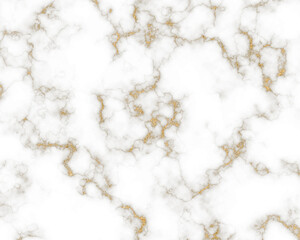 Sticker - White marble texture with natural golden texture for background or design art work. Abstract computer generated illustration.