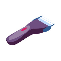 Sticker - Barbershop Trimmer Realistic Composition