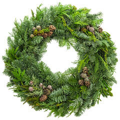 Wall Mural - PNG Christmas wreath decoration isolated transparent background