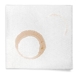 Canvas Print - Napkin with Coffee Stains