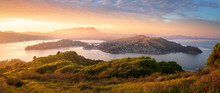 Vibrant Sunset From Angel Island State Park, California.