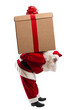 © alphaspirit - santa claus carry a big christmas gift