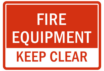 Fire extinguisher sign and labels