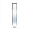 © Art_freeman - Transparent glass test tube isolated on a white background. 3D image. Can be use for medicine, science, pharmacy and other.