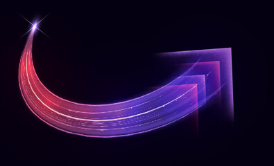 modern abstract high-speed arrows light effect movement. abstract modern hight speed light arrow lin