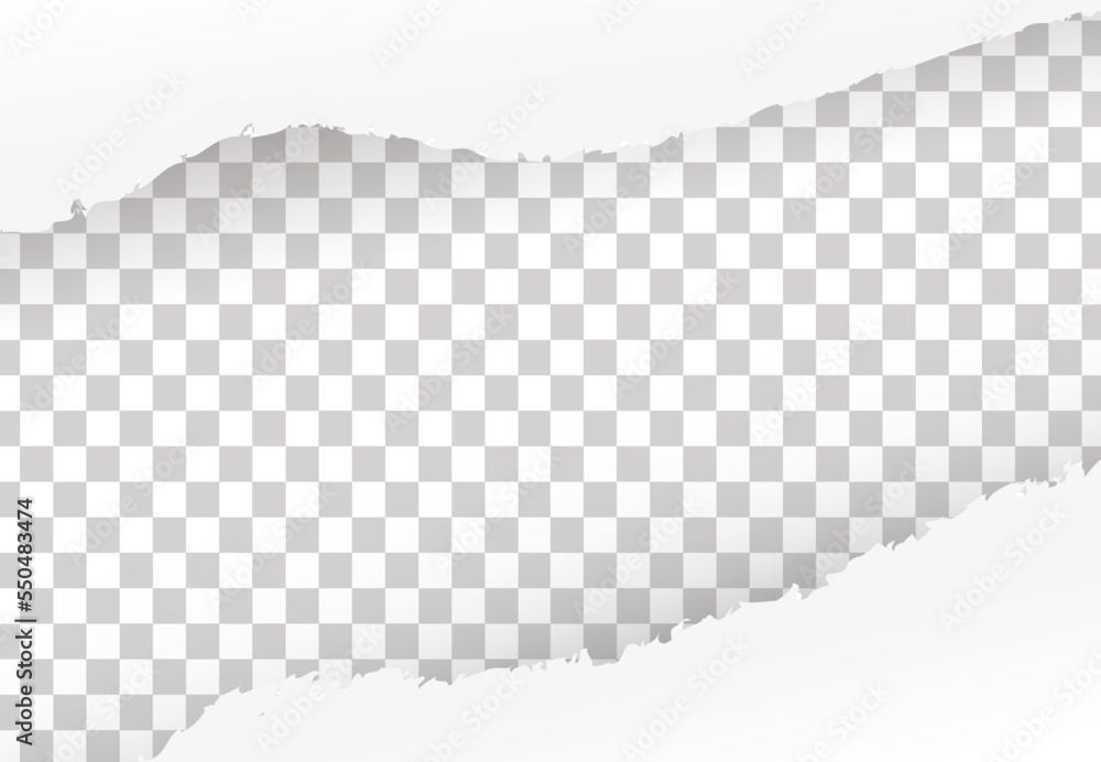 Ripped paper vector on transparent background Stock Vector | Adobe Stock