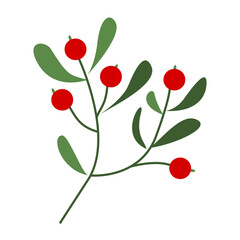 Wall Mural - Berry illustration for Christmas ornament