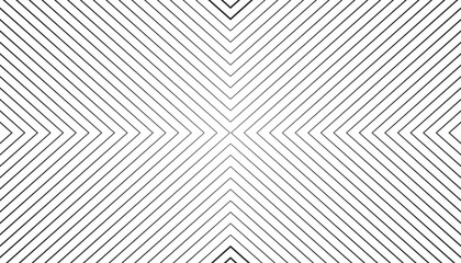 Wall Mural - Abstract black geometric pattern background. Minimal monochrome stripe texture isolated on white background.