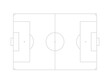 A football pitch also known as a foot ball field, soccer field or soccer pitch for Art Illustration, Apps, Website, Pictogram, Infographic, News, or Graphic Design Element. Format PNG