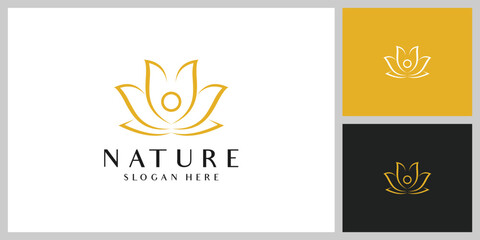 Wall Mural - flower nature logo design template vector