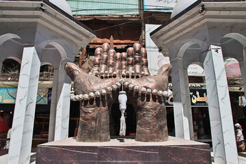 Canvas Print - The art monument in Peshawar, Pakistan