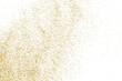 © sergio34 - Gold Glitter Texture Isolated On White. Goldish Color Sequins. Golden Explosion Of Confetti. Design Element. Celebratory Background. Vector Illustration, Eps 10.