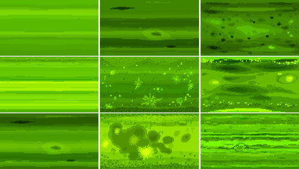 Wall Mural - different planet textures set