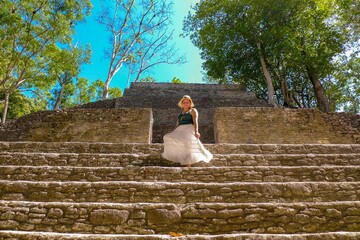 Canvas Print - Cahal Pech Mayan Ruins