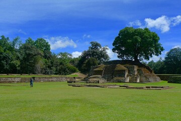 Wall Mural - Iximche ancient mayan ruins