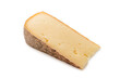 Fetta di delizioso formaggio orobio, tipico formaggio alpino della Lombardia, cibo italiano 