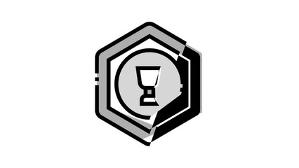 Sticker - silver cup game reward color icon animation