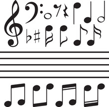 Set Of Music Notes Icon
