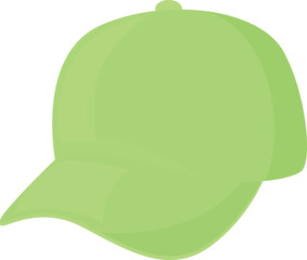 Wall Mural - Green lime cap icon cartoon vector. Sport uniform. View snap