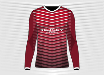 Poster - long sleeve men tshirt jersey  vector template